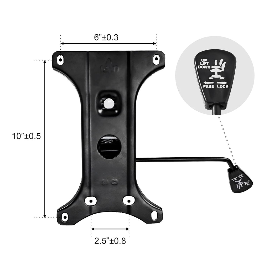 Metal Gaming Chair Base Replacement Set