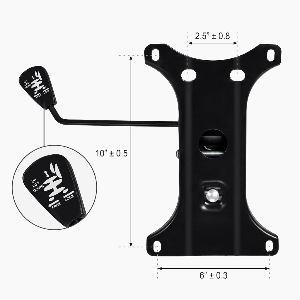 Metal Gaming Chair Base Replacement Set Gold