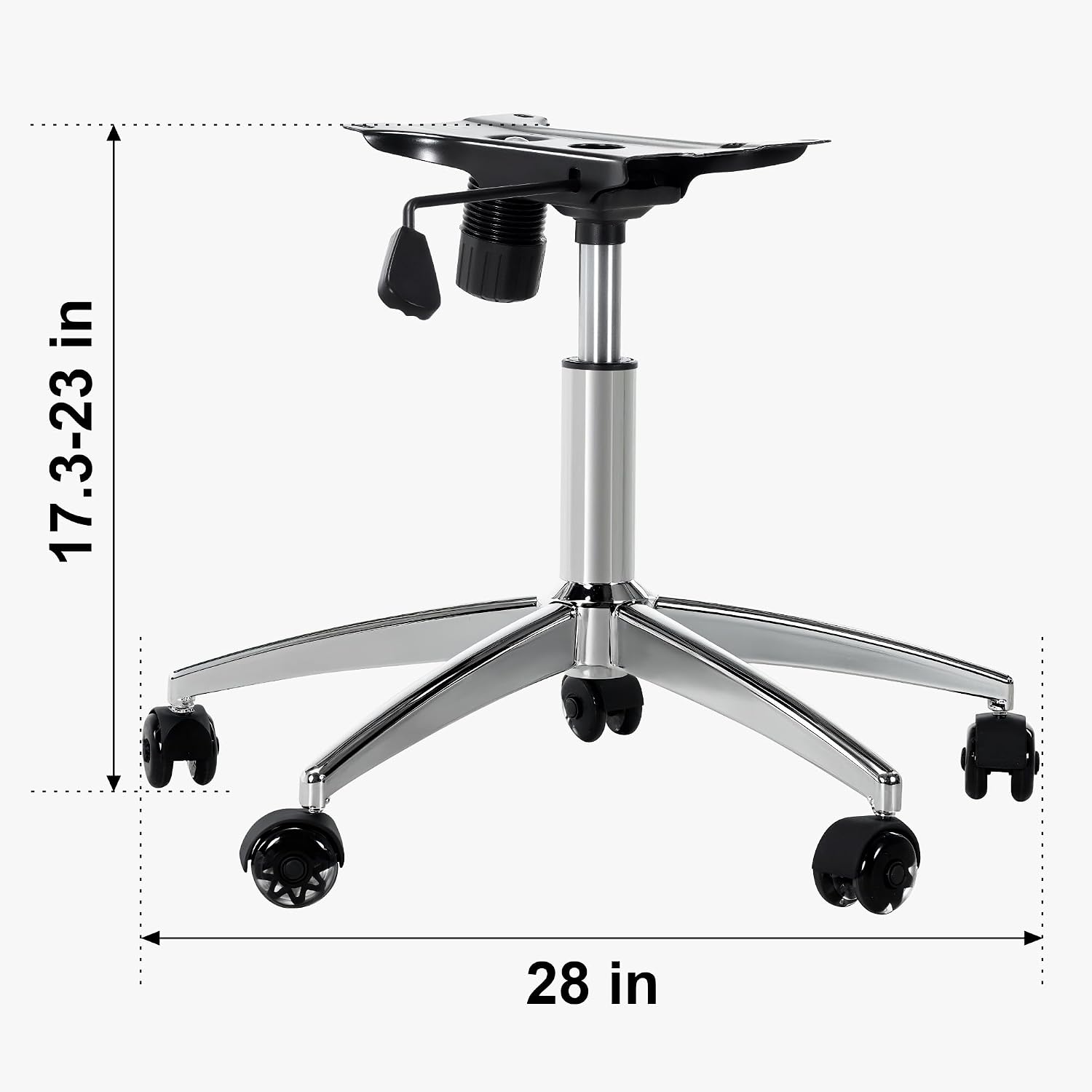 Metal Gaming Chair Base Replacement Set