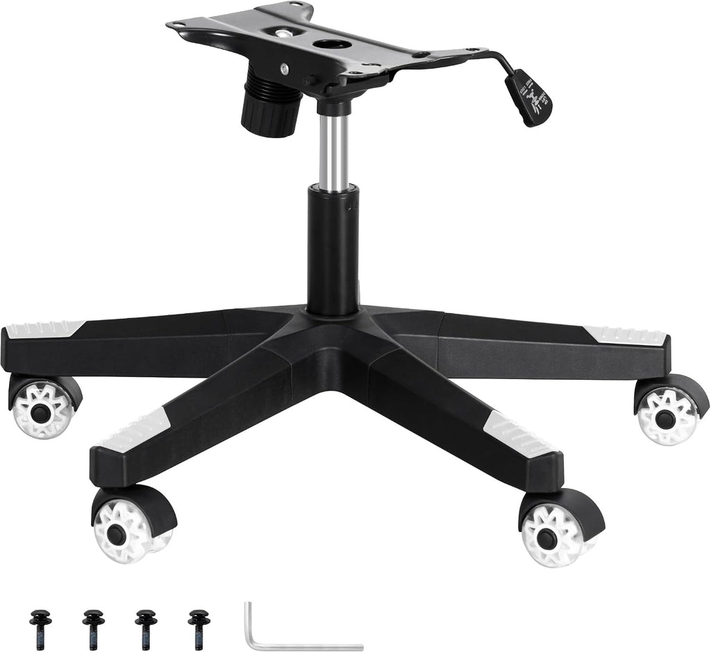 Nylon Gaming Chair Base Replacement Kit White