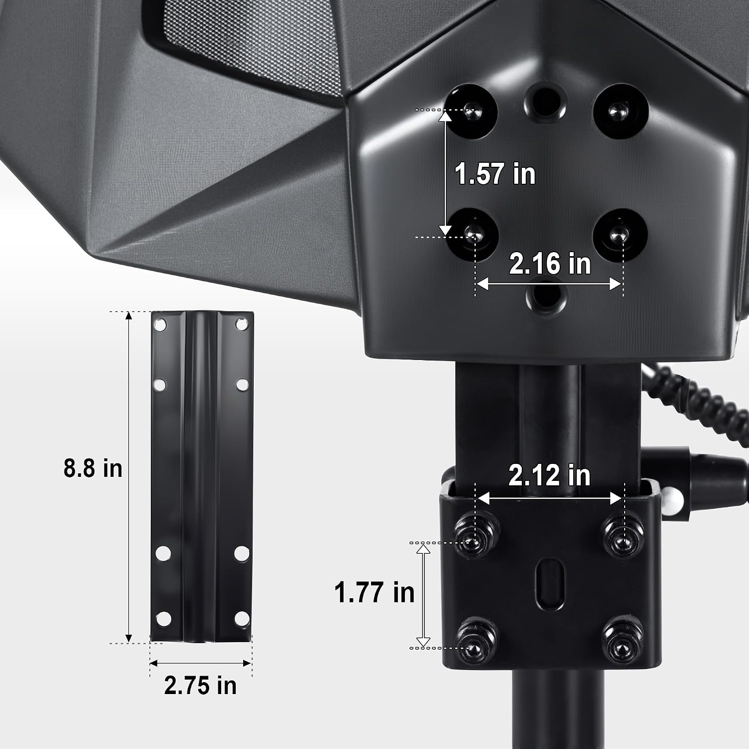 Metal Gaming Chair Base Replacement Set
