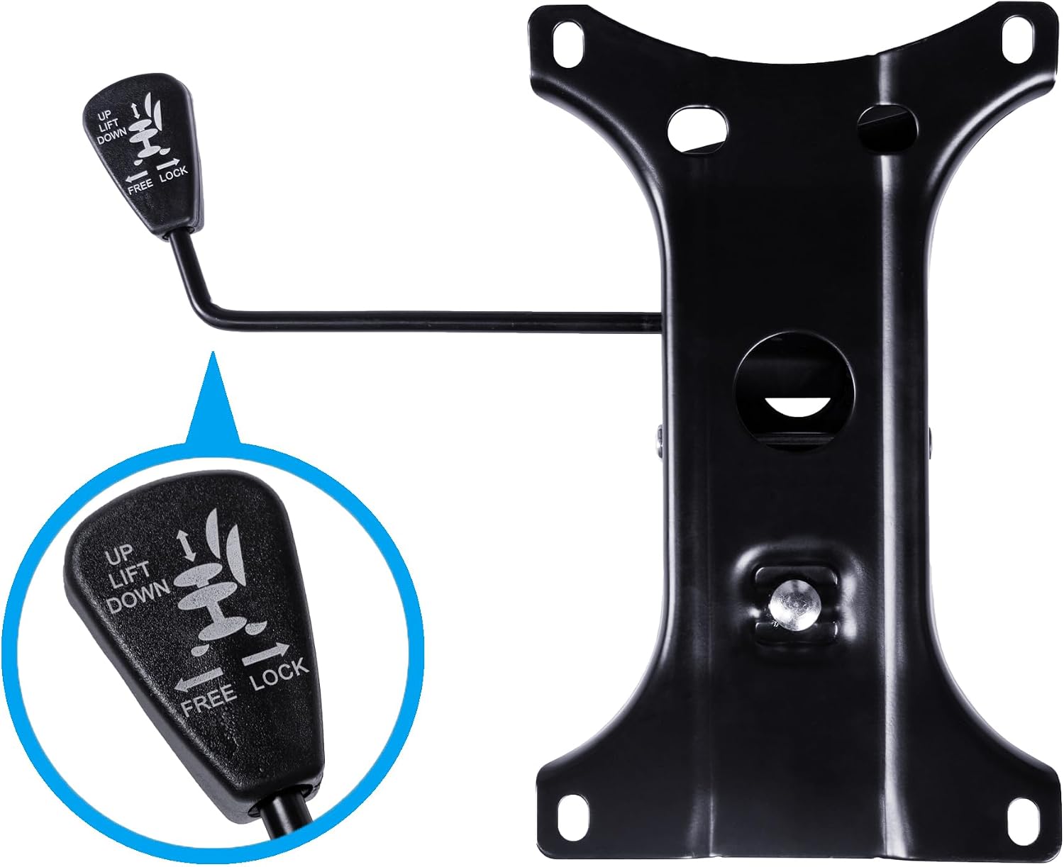Nylon Gaming Chair Base Replacement Kit Black