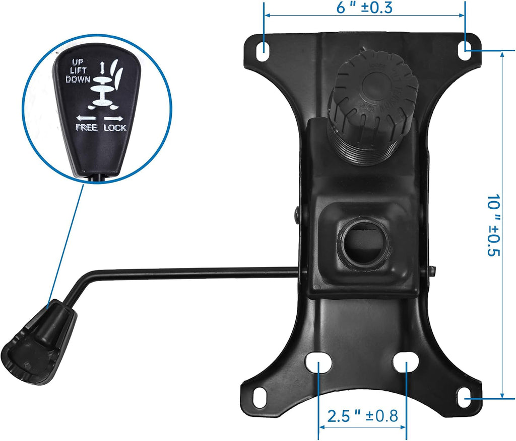 Metal Office Gaming Chair Base Replacement Set