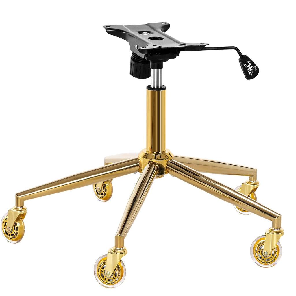 Metal Gaming Chair Base Replacement Set Gold