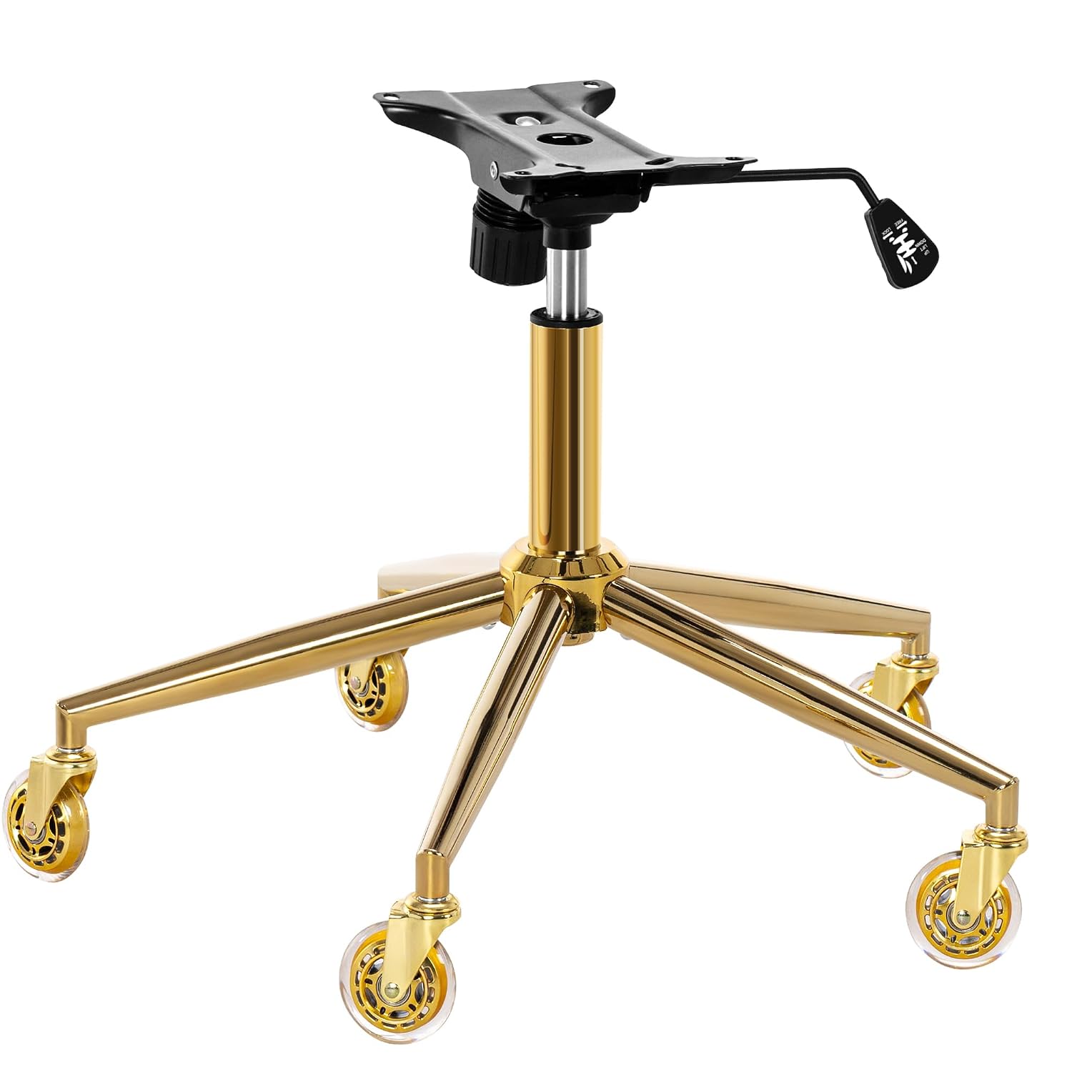Metal Gaming Chair Base Replacement Set Gold