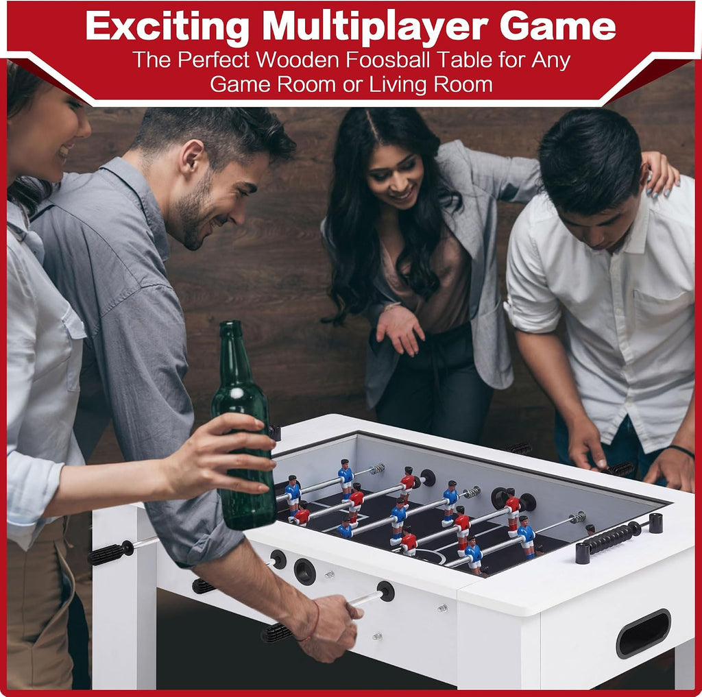 Foosball Coffee Table White