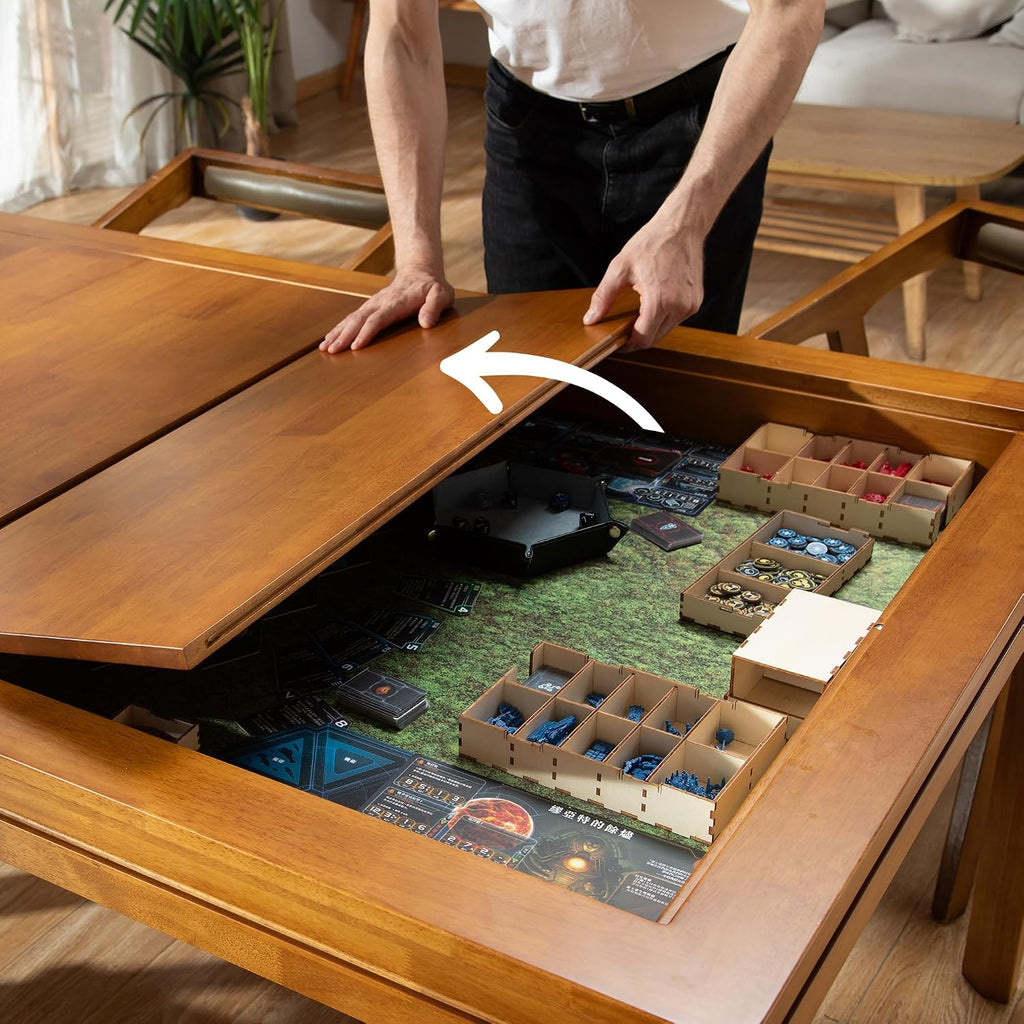 Solid Wood Board Game Coffee Table 48 Inch