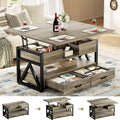40 Inch Lift Top Coffee Table Grey
