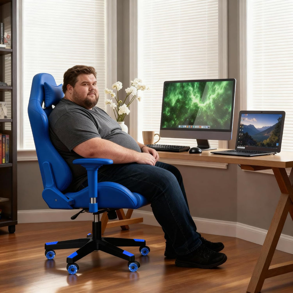 Nylon Gaming Chair Base Replacement Kit Blue