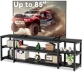 75.2 Inch Large TV Stand Black