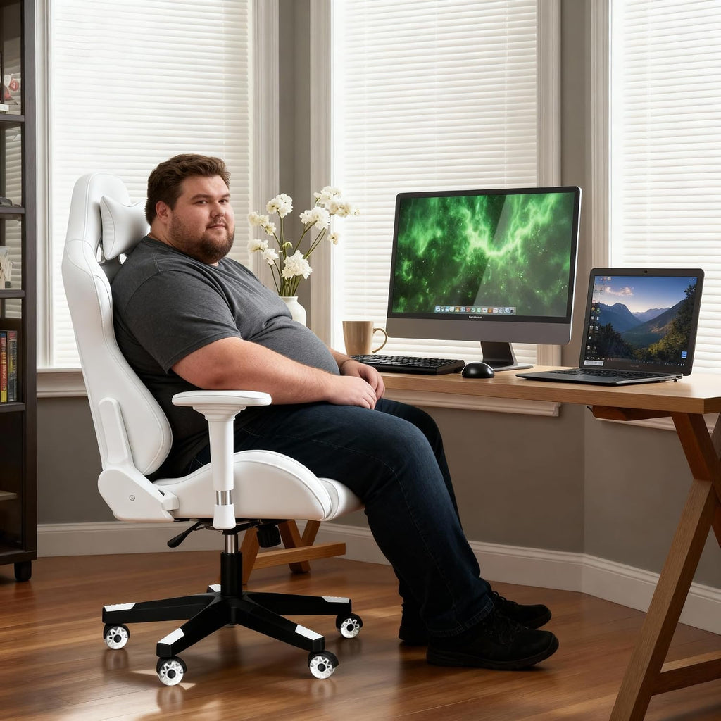 Nylon Gaming Chair Base Replacement Kit White