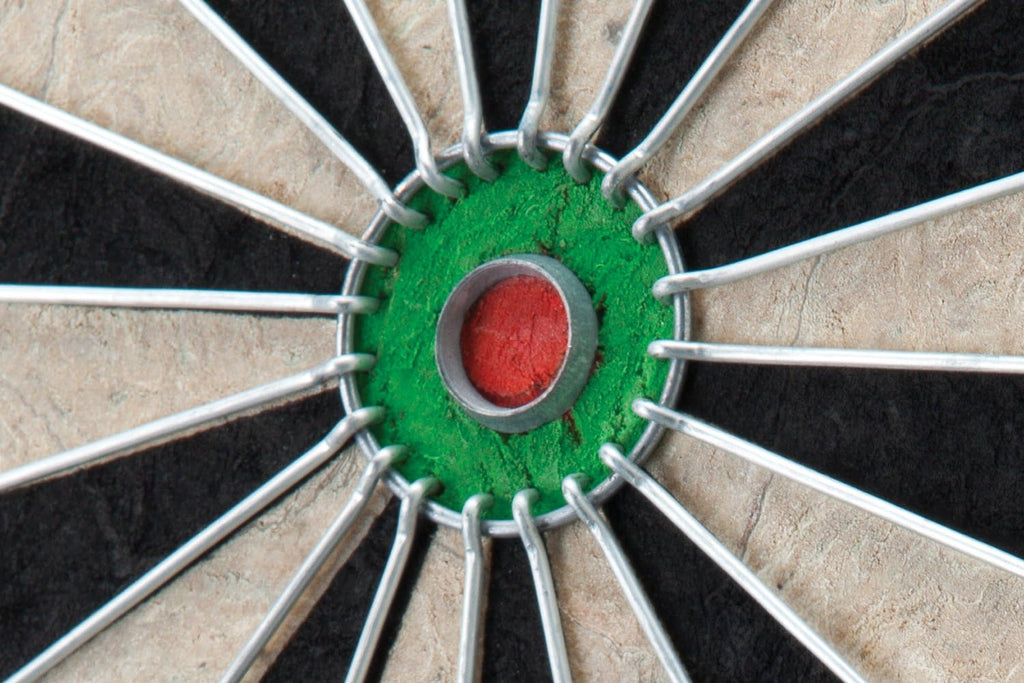 Vault Dartboard Cabinet Set Walnut Finish