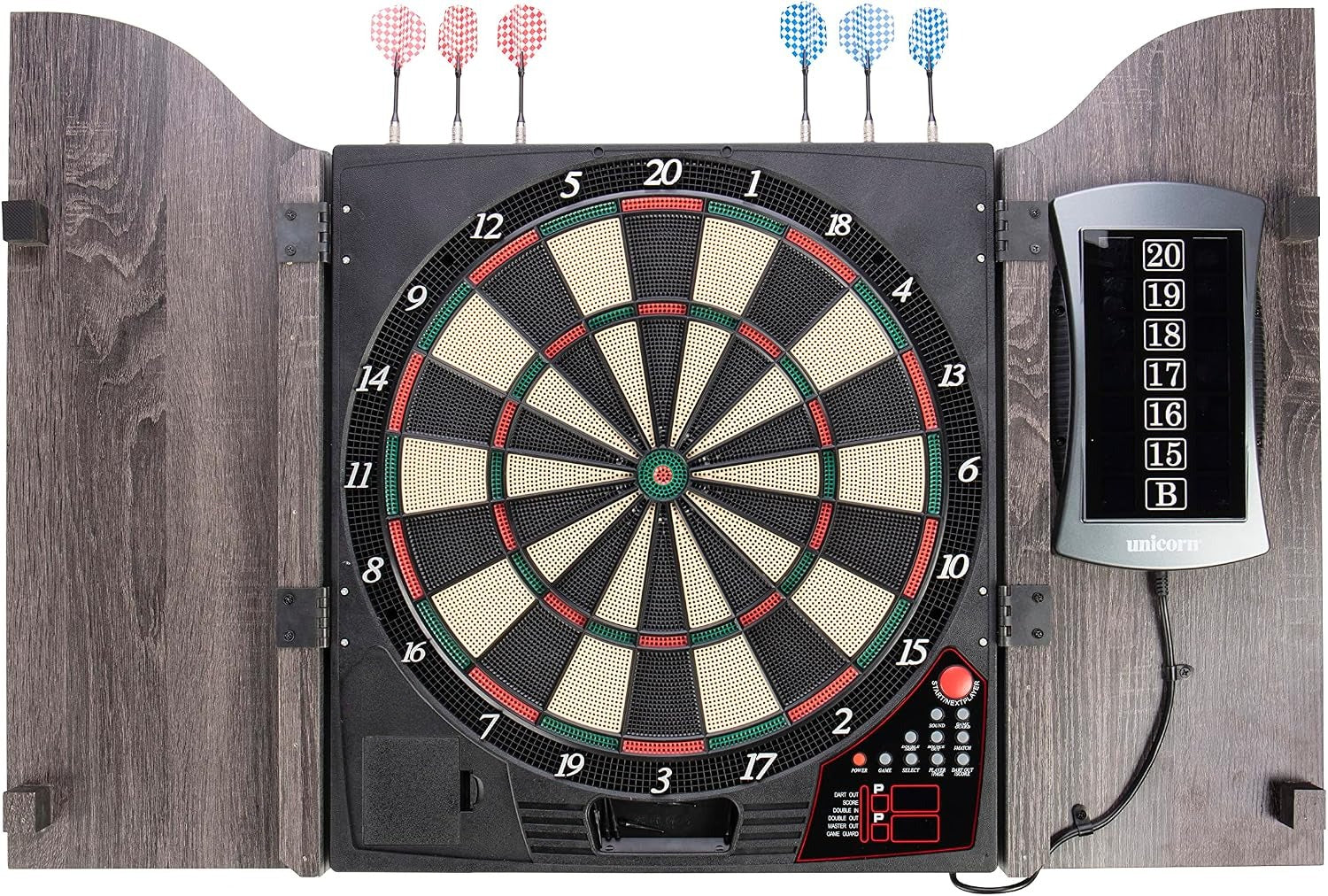 Vanquish Dartboard Cabinet Set